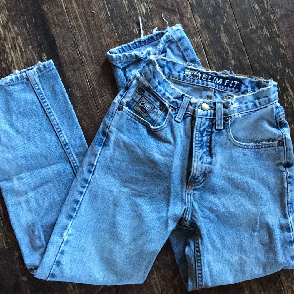 Vintage High Waisted Cruel Girl distressed Jeans